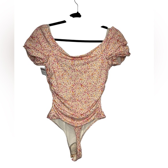 Intimately Free People Floral Puff Sleeve Bodysuit - Picture 3 of 11